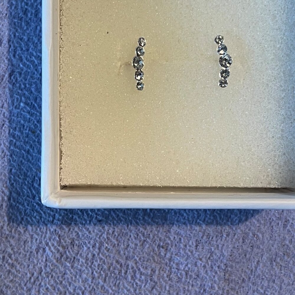 925 Mini-Climber Style Earrings - Brand New